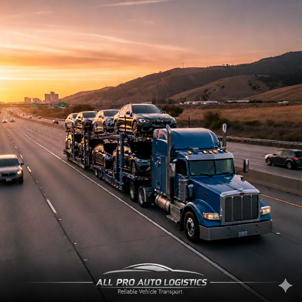 Car transportation background